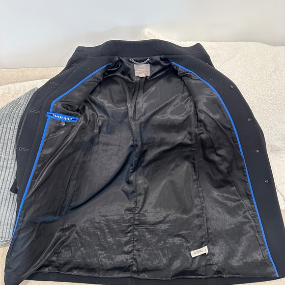 Jcrew Black Wool Coat Size 2 - Picture 6 of 7